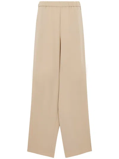 Max Mara Ernesta Beige Wide Pants