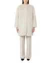 Max Mara Eros Faux Fur Coat In Neutral
