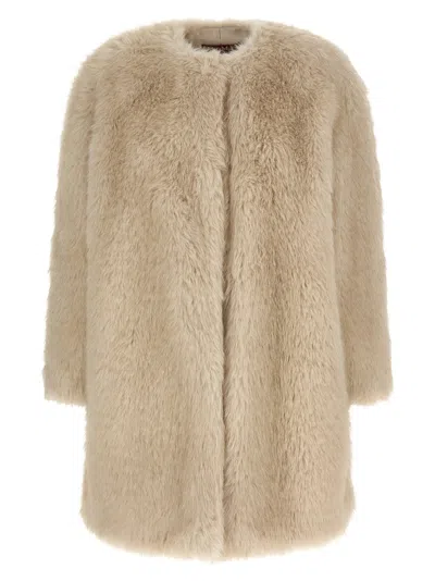 MAX MARA EROS FUR BEIGE