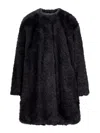 Max Mara Studio Eros Coat In Black