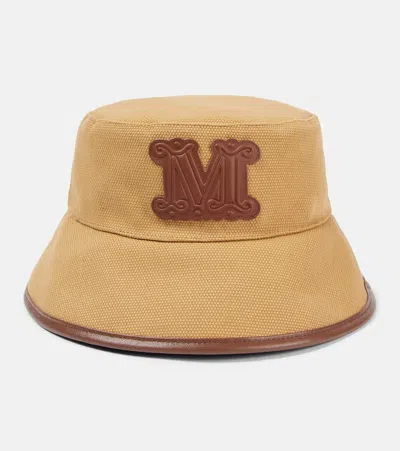 Max Mara Hut Esperia Aus Canvas In Braun