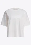 Max Mara Maser Short White Cotton T-shirt In White