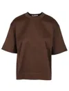 Max Mara Estella Boxy T-shirt In Brown