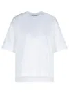 Max Mara Maser Short White Cotton T-shirt In White