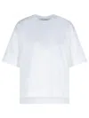 Max Mara Maser Short White Cotton T-shirt In White
