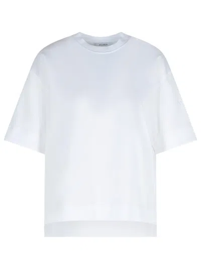 MAX MARA MAX MARA ESTELLA' WHITE COTTON T-SHIRT