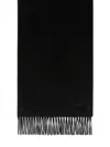 Max Mara Cashmere Stole With Logo In Black