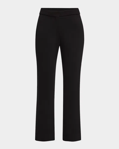 Max Mara Estri Kick-flare Cropped Trousers In Black