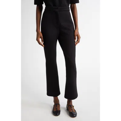 Max Mara Estri Stretch Jersey Ankle Pants In Black