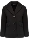 Max Mara Estroso Coat In Black