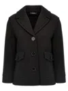 Max Mara Estroso Coat In Black