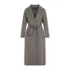 Max Mara Tailored Virgin Wool Coat In Gray