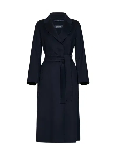 Max Mara Esturia Coat In Black