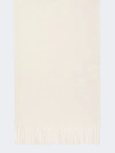 Max Mara Étole En Cachemire Avec Broderie Et Franges In Neutral