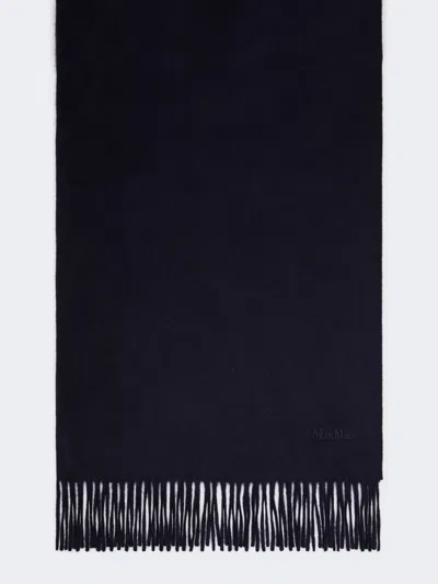 Max Mara Étole En Cachemire Avec Logo In Black