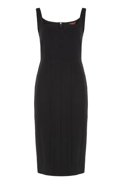 Max Mara Etruria Cady Dress In Black
