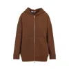 Max Mara Etuania Zip Up Sweatshirt Camello Women In Brown