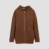Max Mara Etuania Zip Up Sweatshirt Camello Women In Brown