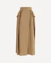 Max Mara Eufemia Pleated Skirt In Brown