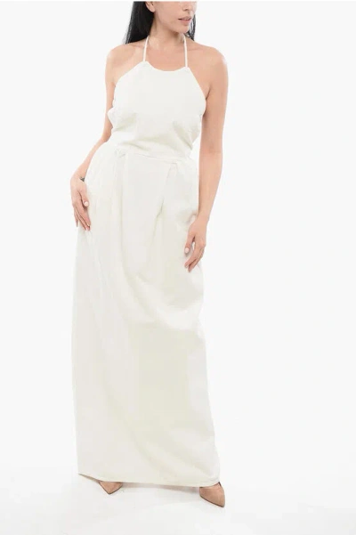 MAX MARA EUROPA CANVAS DRESS WITH LACES
