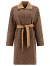 Max Mara "evelin" Reversible Camel And Wool Coat
