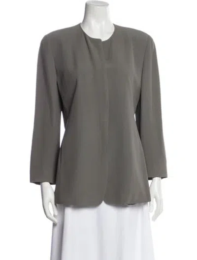 Pre-owned Max Mara Evening Jacket In Gray