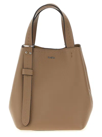 Max Mara Extra Small 'archetipo' Handbag In Gray