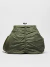 Max Mara Extra-large Water-repellent Twill Pasticcino Bag In Dark Green
