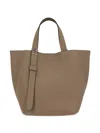 Max Mara Extra-small Archetipo Leather Tote Bag In Brown