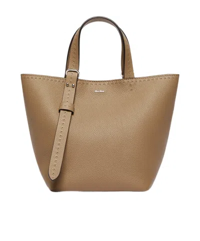 Max Mara Extra-small Leather Archetipo Bag In Brown