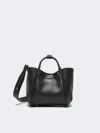 Max Mara Extra-small Leather Marine Bag In Black