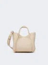 Max Mara Extra-small Leather Marine Bag In White