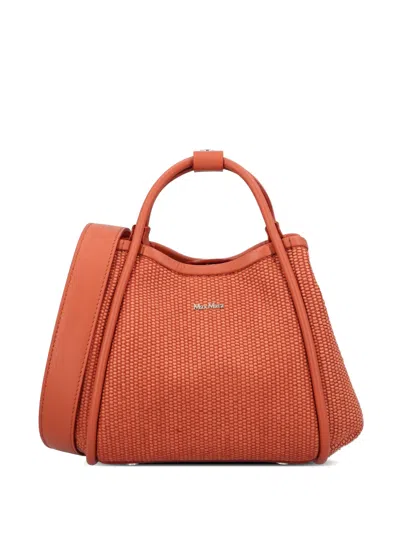 Max Mara Extra Small Marine Tote Bag In Orange