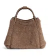 Max Mara Extra Small Teddy Marine Bag In Brown