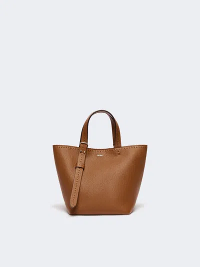 Max Mara Extra-small Leather Archetipo Bag In Brown