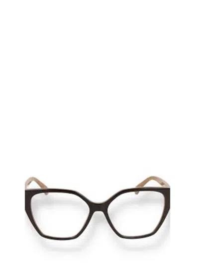 Max Mara Eyeglasses In Animal Print