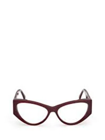 Max Mara Eyeglasses In Burgundy