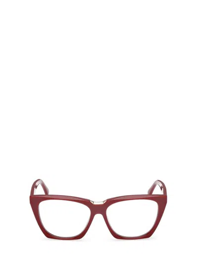 Max Mara Eyeglasses In Burgundy