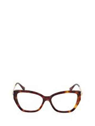 Max Mara Eyeglasses In Brown