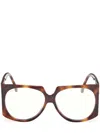 Max Mara Square Frame Glasses In Brown