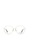 Max Mara Eyeglasses In Gold