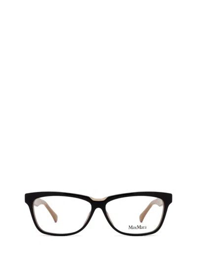 Max Mara Eyeglasses In Shiny Dark Brown