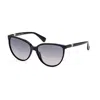 Max Mara Cat-eye Frame Sunglasses In 01b Black