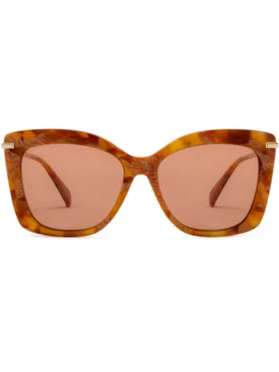 Max Mara Eyewear Beth Sunglasses In Brown