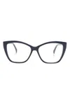 Max Mara Eyewear Butterfly-frame Glasses In Blue