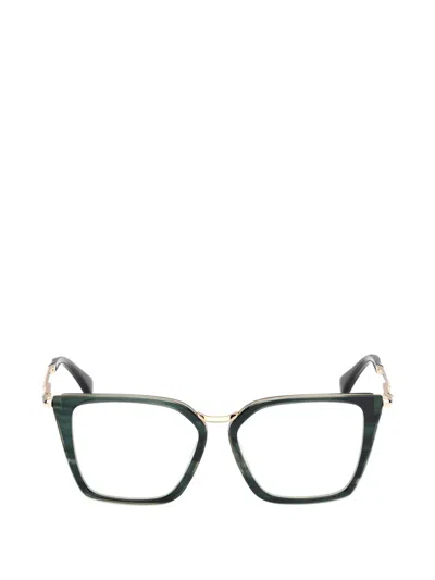 Max Mara Eyewear Butterfly-frame Glasses In Green