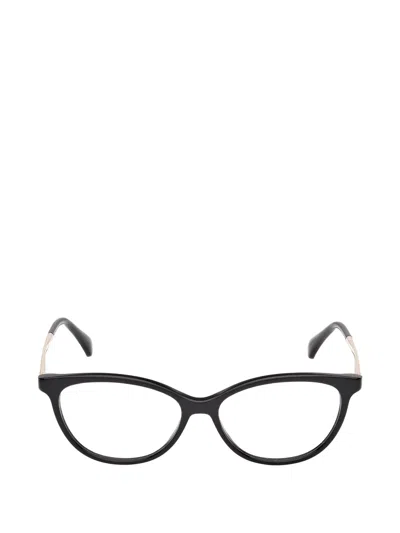 Max Mara Eyewear Cat-eye Frame Glasses In Black