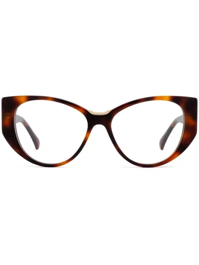 Max Mara Eyewear Cat-eye Frame Glasses In Brown