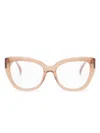 Max Mara Eyewear Cat-eye Frame Glasses In Brown