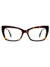 Max Mara Eyewear Cat-eye Glasses In 褐色
